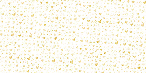 Gold Shining Paint Stain Hand Drawn Illustration brush stroke paint ornament decorate. Gold frame. Wedding invitation border. Geometric abstract. Valentines day, gold heart, love