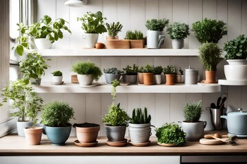 pots and plants