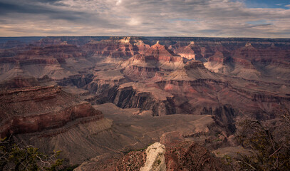 Shadowing Light on Grand Canyon, Grand Canyon National Park, Arizona