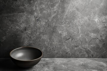 Monochrome kitchenware with a grey Thai granite stone. Generative Ai.