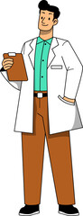 Medical Staff Doctor Character Illustration