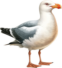 An Illustration of a Seagull