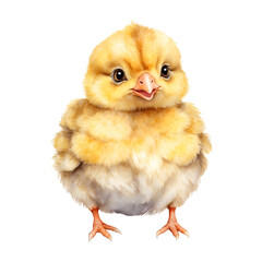 baby chicken isolated on white