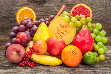  fresh and healthy mixed fruits and vegetables