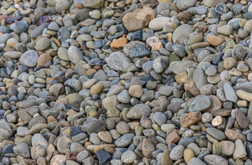 sea ​​stones in winter on the beach in Cyprus 7