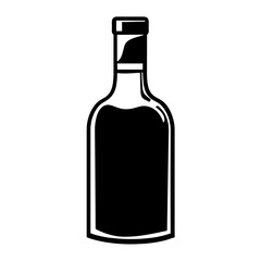 "Stylish and Simplified Bottle Icon Pictogram: A Contemporary Visual Symbol Perfect for Branding and Digital Design Needs."