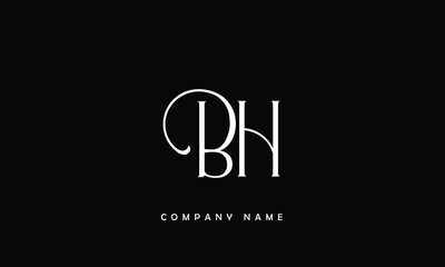 Fototapeta na wymiar BH, HB, B, H Abstract Letters Logo Monogram