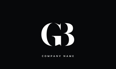 Obraz premium BG, GB, B, G Alphabets Letters Logo Monogram