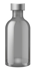 Medical bottle mockup. Injection vial realistic container