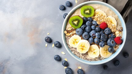 Oatmeal with Fresh Berries: Healthy Breakfast Delight