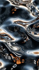 Dark brown rippling water creating abstract reflections and patterns