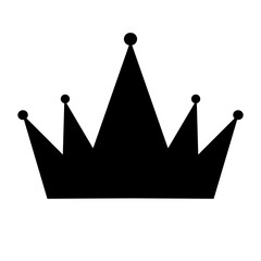 King crown silhouette  - obrazy, fototapety, plakaty