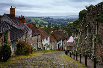 Gold Hill Shaftesbury in Dorset England UK