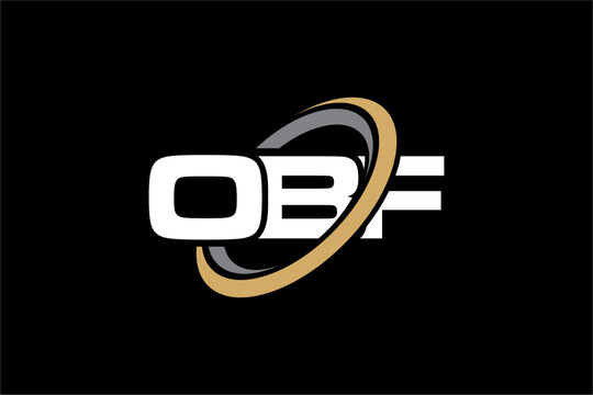 OBF creative letter logo design vector icon illustration