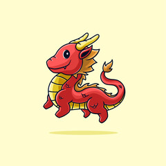 Cute Dragon Chinese New Year Cartoon