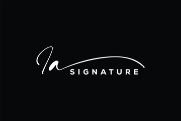 IA initials Handwriting signature logo. IA Hand drawn Calligraphy lettering Vector. IA letter real estate, beauty, photography letter logo design.