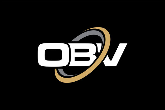 OBV creative letter logo design vector icon illustration