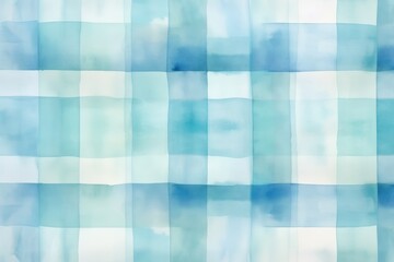 Aqua vintage checkered watercolor background