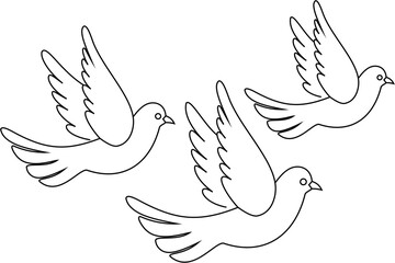 dove of peace vector illustration