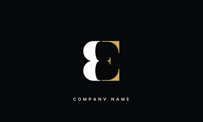 BE, EB, B, E Abstract Letters Logo Monogram