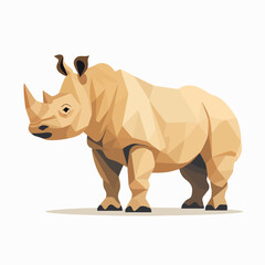 Rhinoceros in cartoon, doodle style. Image for t shirt. Isolated 2d vector illustration in logo, icon, sketch style, Eps 10. AI Generative