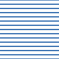 Striped background with horizontal straight blue and white stripes. Seamless and repeating pattern. Editable vector illustration. - obrazy, fototapety, plakaty