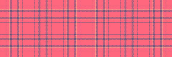 Textured check tartan seamless, conceptual vector textile plaid. Repeat fabric background texture pattern in red and pastel colors.