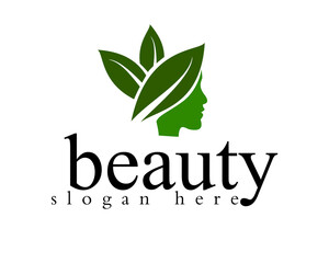 eco friendly beauty logo design template