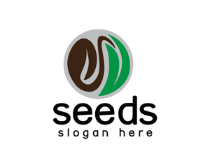 creative seeds logo design template
