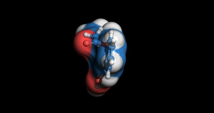  reducing the risk of major adverse cardiovascular events, 3D molecule spinning on Y-axis, 4K