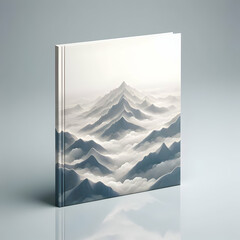 Blank Square White Book Cover