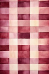 Burgundy vintage checkered watercolor background