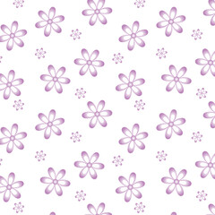 Pink floral seamless pattern vector illustration