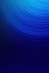 Cobalt blue round gradient. Digital noise, grain texture