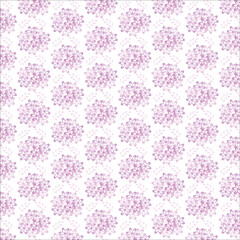 Pink floral seamless pattern vector illustration