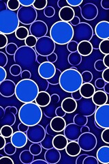 Cobalt repeated circle pattern