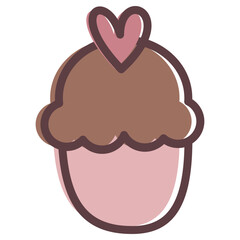 Hand drawn valentine's day element