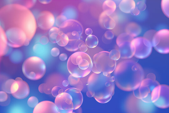 colorful bubbles Abstract Background Generative AI
