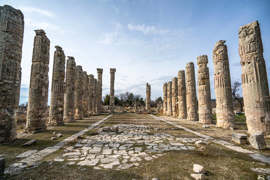 Scenic views from Uzuncabur&ccedil;, is an archaeological site in Mersin Province, Turkey, containing the remnants of the ancient city of Diokaisareia or Diocaesarea