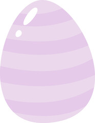 Easter Egg With Lined Pattern