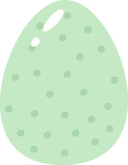 Easter Egg With Dotted Pattern