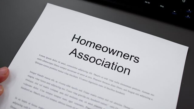 Person Reading HOA Rules