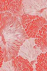 Coral repeated line pattern