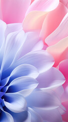 Soft focus of pastel colored petals with a smooth gradient.