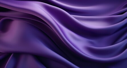 Obraz premium Folds of silk satin fabric lie beautifully on the table. Elegant pastel textile background for advertising goods and business.