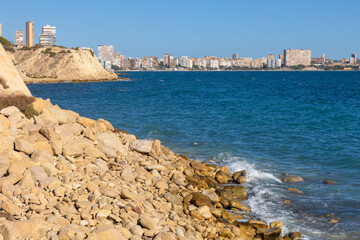 Paesaggio marino nei pressi del centro Città di Alicante, Spagna