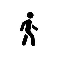 Fototapeta na wymiar Man walk icon isolated minimal single flat linear icon for application and info-graphic. Vector EPS10