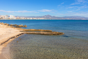 Paesaggio marino di Cabo de la Huerta ad Alicante, Spagna