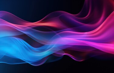 Fototapeta premium Glowing multicolored bright waves. Advertising technological background for screensavers on your phone or computer screen.