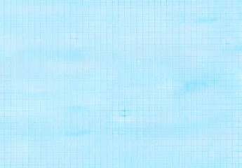 Deurstickers ブルーのワンカラー格子柄アナログ背景 © 桜 マチ